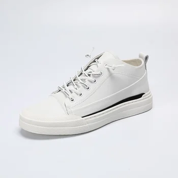 

man shoes leather genuine spring autumn British retro men shoes cowhide breathable sneaker men casual shoes, Leisure shoes