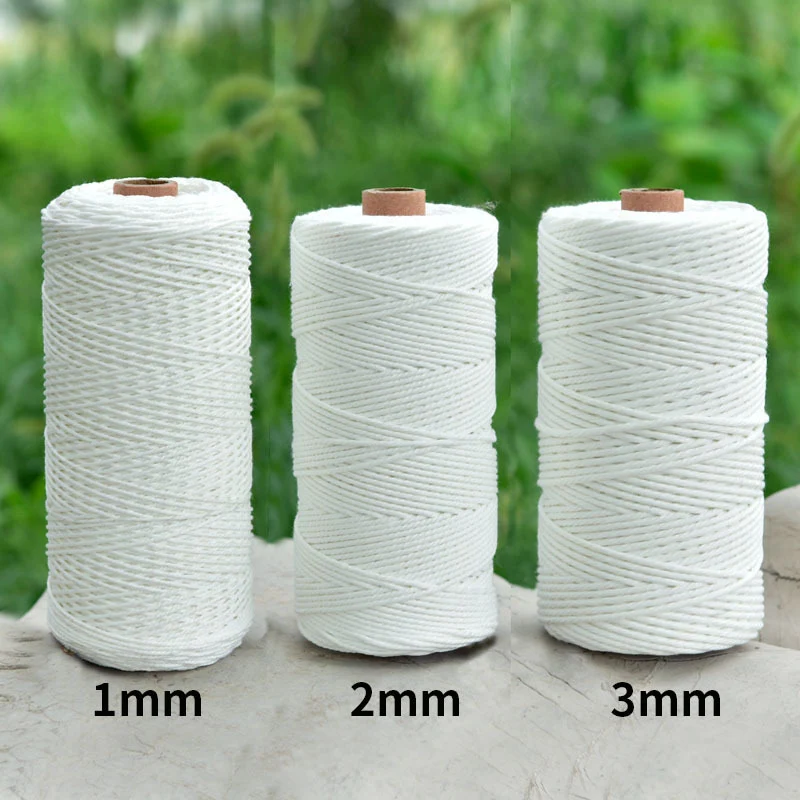 Macrame cord Twisted Cotton Rope Handmake String DIY Home Decorative Accessoreis cotton rope macrame cord 1mm 2mm 3mm