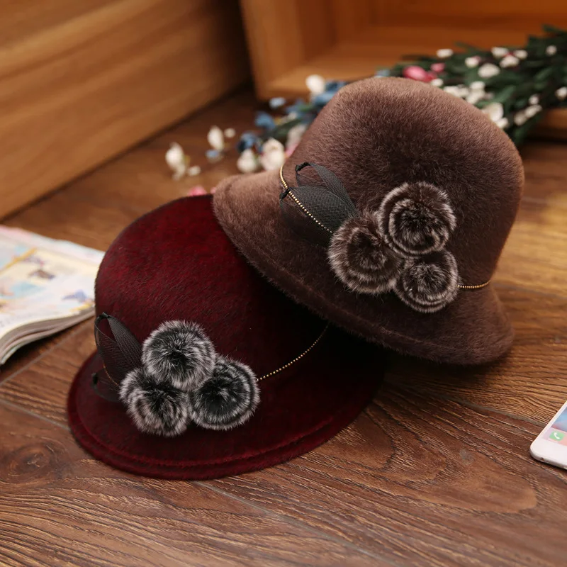 

2019 autumn and winter ladies hat warm winter outdoor fashion hat hat female manufacturer Christmas gift plus velvet winter hat