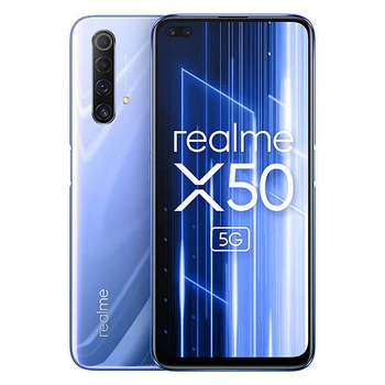 Перейти на Алиэкспресс и купить Realme X50 5G 6 Гб/128 ГБ серебристый (ледяной серебристый) Dual SIM RMX2144