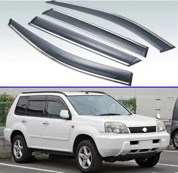

For Nissan x-trail T30 2000-2002 2003 2004 2005 2006 2007 Plastic Exterior Visor Vent Shades Window Sun Rain Guard Deflector