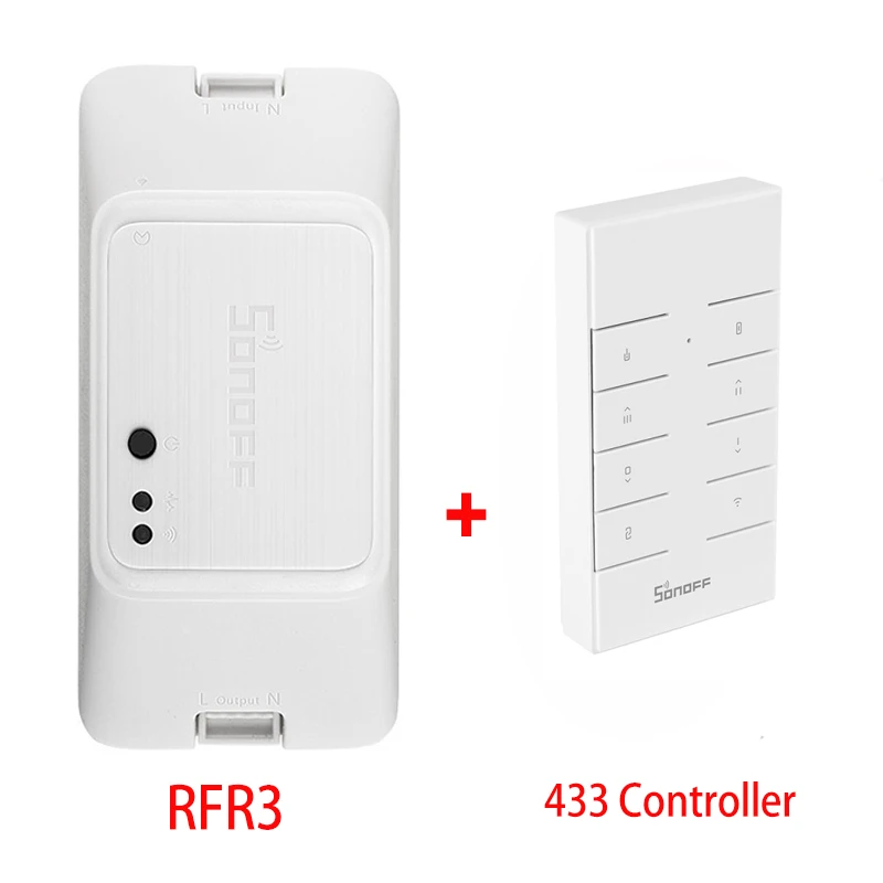 SONOFF RFR3 умный переключатель Wi-Fi DIY RF 433 таймер управления модули домашней автоматизации совместимы с eWelink Google Home Alexa amazon - Комплект: RFR3 add controller