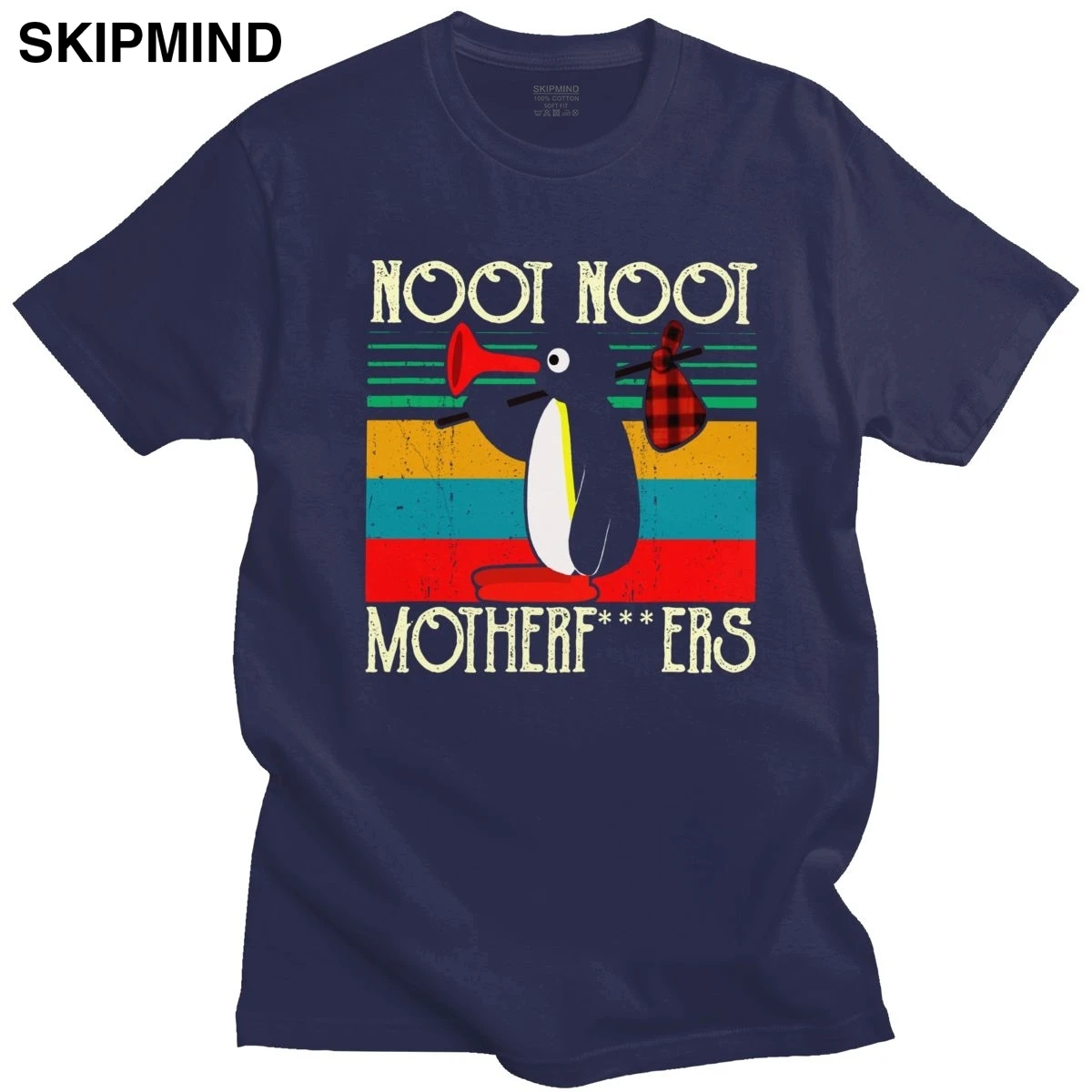 Крутая Мужская футболка Pingu Noot материнfu *** s хлопковая с коротким рукавом и