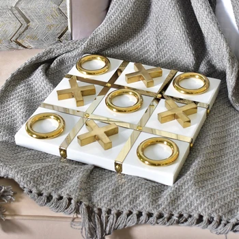 Luxe White Tabletop Noughts and Crosses 1