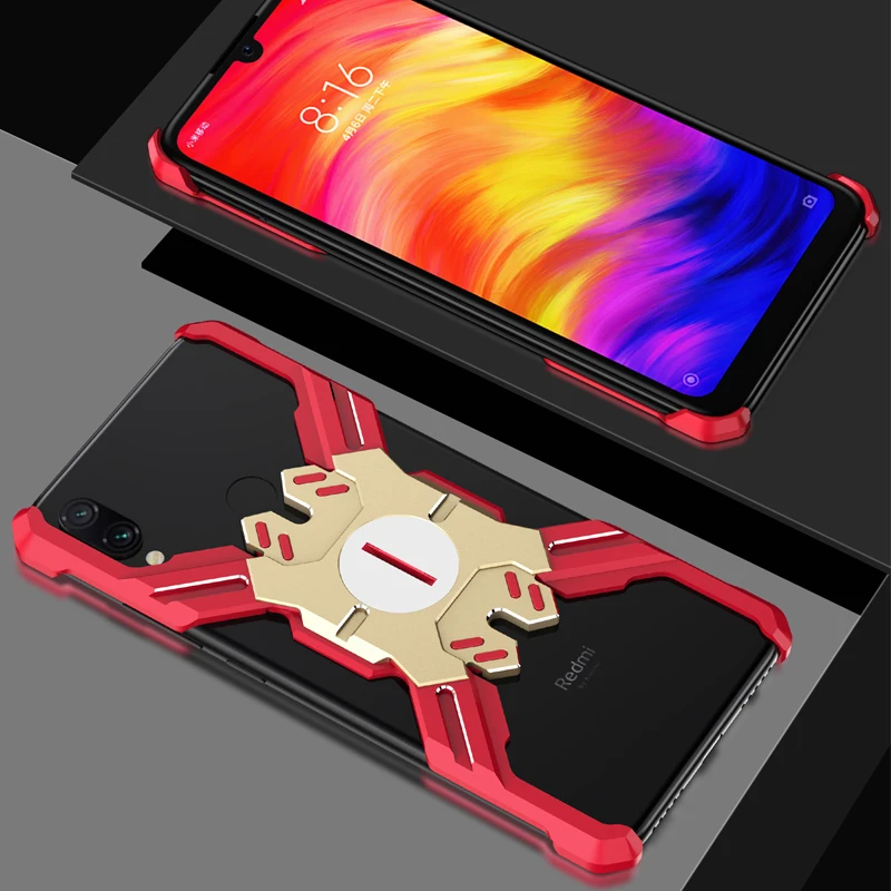 Герой Marvel элементы Алюминиевый металлический бампер чехол для Xiaomi Redmi Note 7/Pro тонкий жесткий защитный бампер для телефона