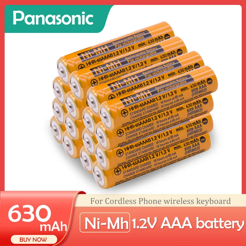 16 шт./лот nimh 1 2 v 630mAh cells pilha recarregavel AAA бренд беспроводные батареи для телефона