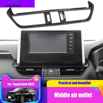

For Toyota RAV4 RAV 4 XA50 2019 2020 Car Accessories Air outlet decoration in the center console