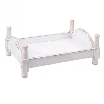 

For Newborn Photography Props Mini Eco Friendly Wooden Baby Bed Photo Studio Multi Usages No smell environmentally friendly