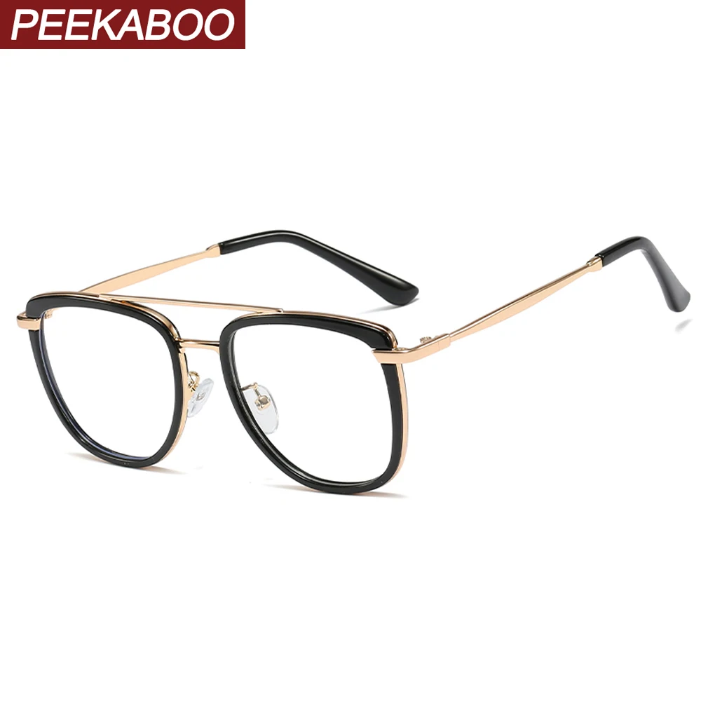 Большие женские очки по рецепту Peekaboo Квадратные прозрачные tr90 Женская оправа для