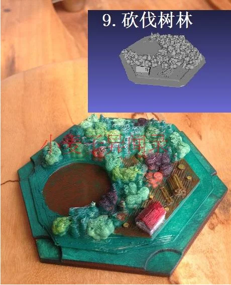 Terrain Base части настольной игры 3D Катан остров шестиугольный модуль для Gloomhaven War Table Hammer PP Infinity TRPG Настольный RPG - Цвет: 9