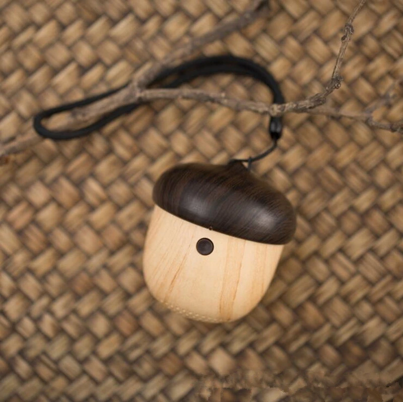 Bluetooth динамик портативный мини динамик милые деревянные гайки форма уникальный дизайн внешний динамик для сумка для телефона EY224