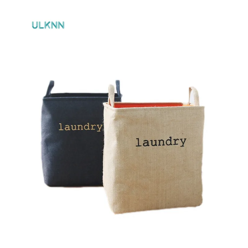 

Cotton Linen Storage Box Laundry Buckets Japan Style Multi-Function Storage Baskets for Toys/Sundries Car Organizer