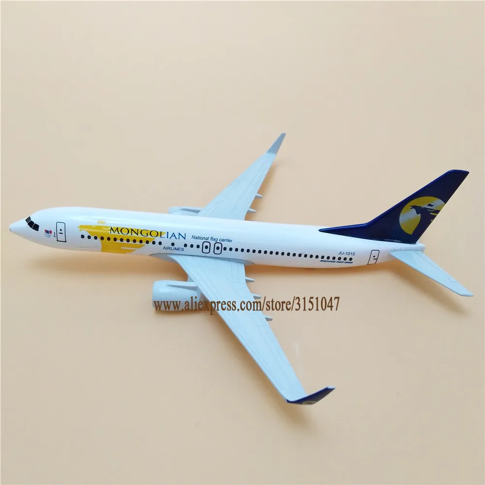 Сплав металла Air MONGOLIAN Airlines B737 модель самолета монгольский Boeing 737 Airways модель самолета Стенд самолет подарки 20 см