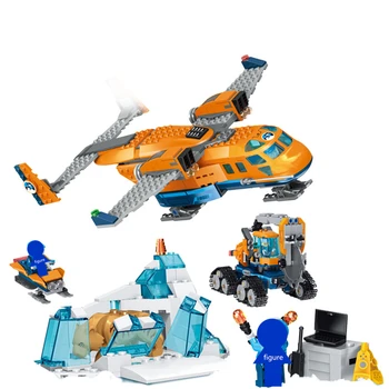 

28021 Small Building Blocks kids toys city Arctic Supply Plane model kit Bricks Educational Toys for children Gift Compatible