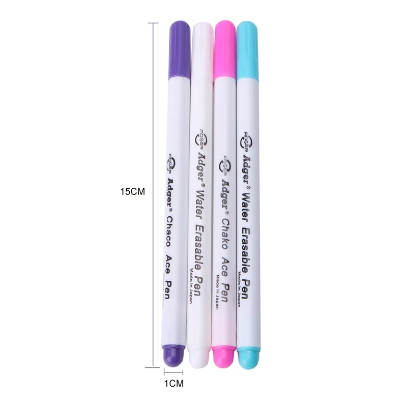 1pc Water Soluble Pens Ink Disappearing Fabric Marker Pen DIY Cross Stitch  Water Erasable Pencil For Quilting Sewing Tools