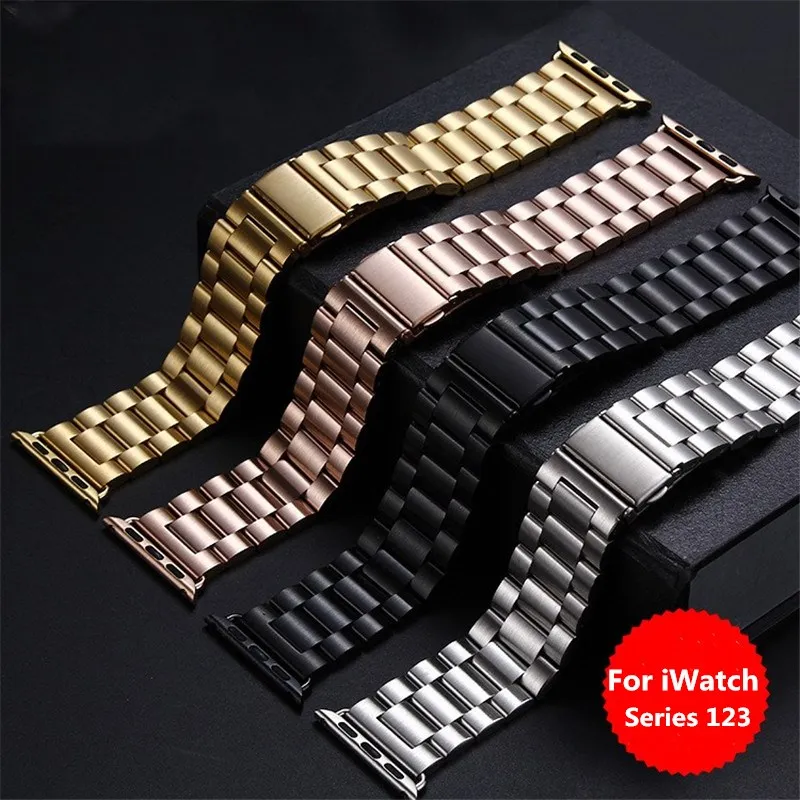 The latest 2019 42mm 38mm Metall Edelstahl Band Für Apple Uhr 40 44 Armband Ersatz Strap Bands für iWatch Serie 4 3 2 1 | Наручные часы