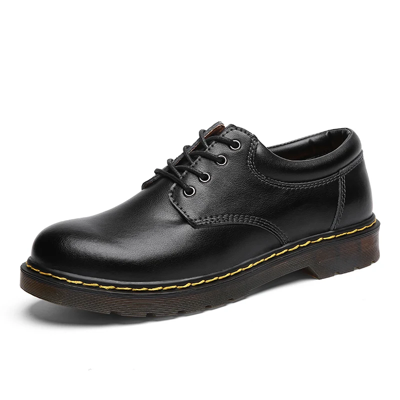 

High Quality Genuine Leather Men Shoes Spring Work Safety Casual Shoes Fashion Flats Oxfords Loafers Moccasins Big Size 38-47