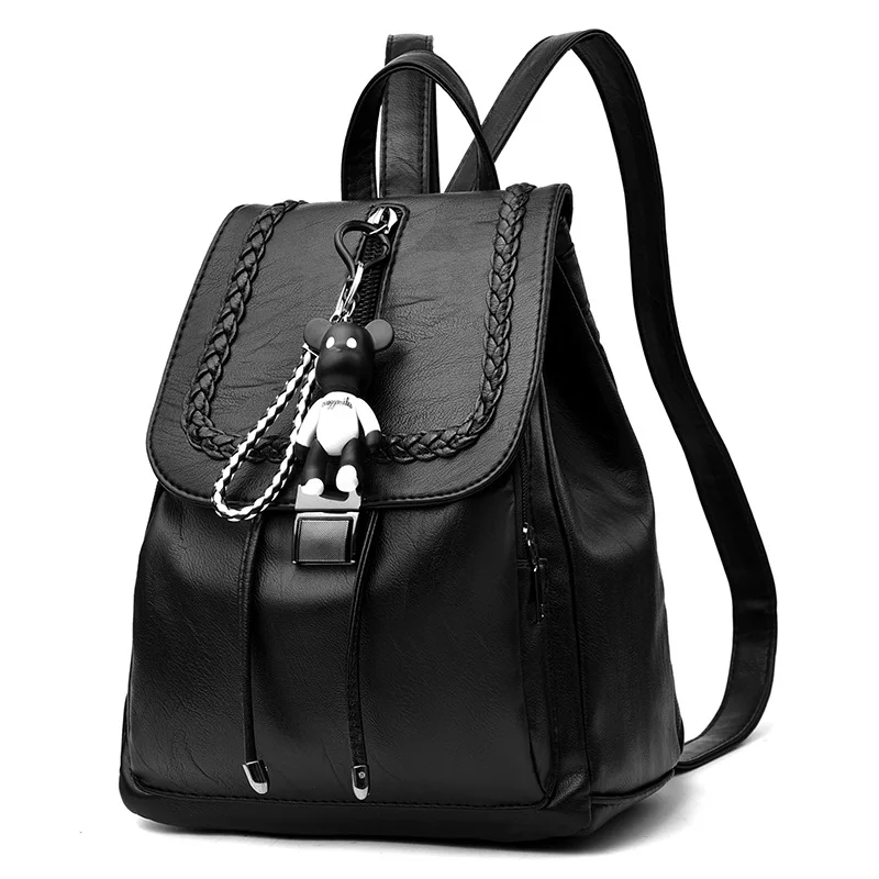 

Backpack Lady Fashion Wild Version of The Soft Leather Pu Casual Mini Backpack Chest Bag Designer Backpacks Women High Quality