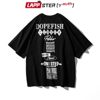 

LAPPSTER-Youth Summer Japanese Streetwear Graphic T-Shirts For Men 2020 Women Oversized Korean Cotton T Shirts Harajuku Tops