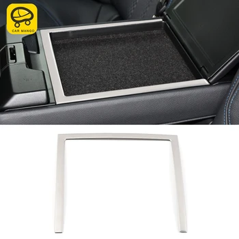 

CarManGo Car Accessories Rear Seat Storage Box Trim Sticker Cover Frame Interior Decoration for Audi A4 A5 S4 S5 B9 2017-2020