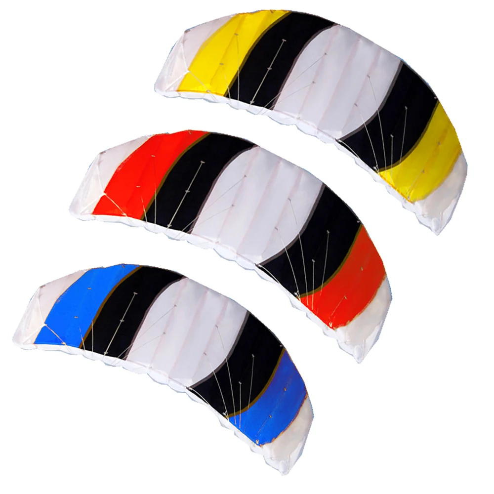 Sports Beach Kite Power Dual Line Stunt Parafoil Parachute For Beginner EW jj 