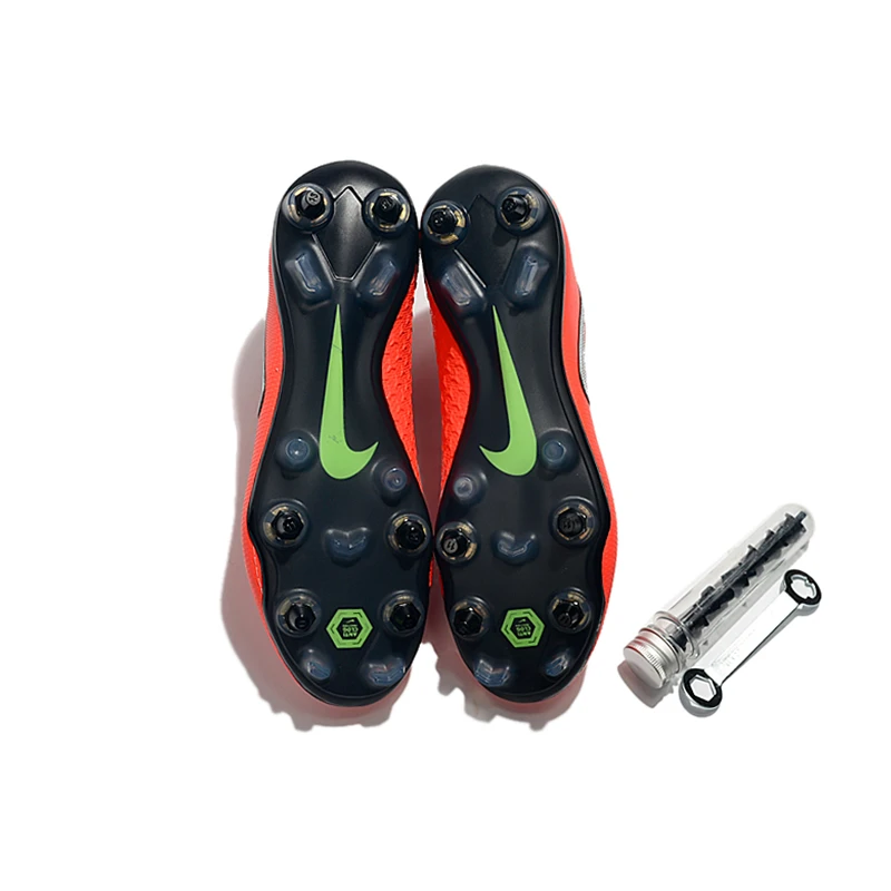 Nike Phantom VSN Elite DF SG-Pro Anti-сабо; большие размеры 39-45 высокие ботильоны футбольные бутсы обувь Футбол бутсы Для мужчин Бутсы Обувь для футбола