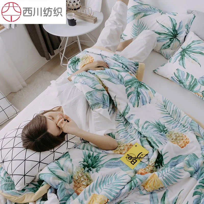 

2019 Washed Cotton Printed AB Version of Summer Quilt NiSHiKaWa Skin Soft Airable Cover a Generation