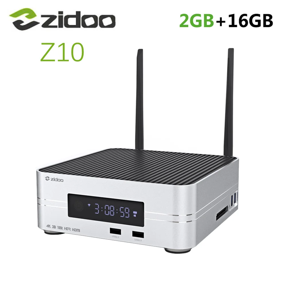 Zidoo Z10 ТВ приставка Realtek RTD1296DD ARM Cortex-A53 четырехъядерный ТВ приставка двойная система работает одновременно 2,4G/5g двойной wifi ТВ приставка
