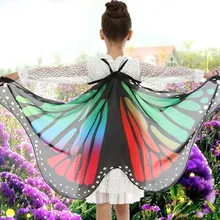 Детские шарфы для косплея; крыло шаль-бабочка для мальчиков и девочек; накидка; костюм; аксессуары; шарф; abrigos mujer invierno#5