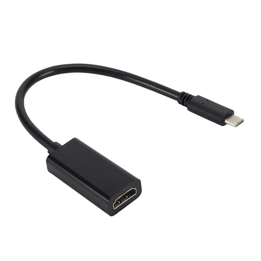 Черный USB C type C к HDMI адаптер 3,1 мужчина к HDMI Женский кабель адаптер конвертер для samsung