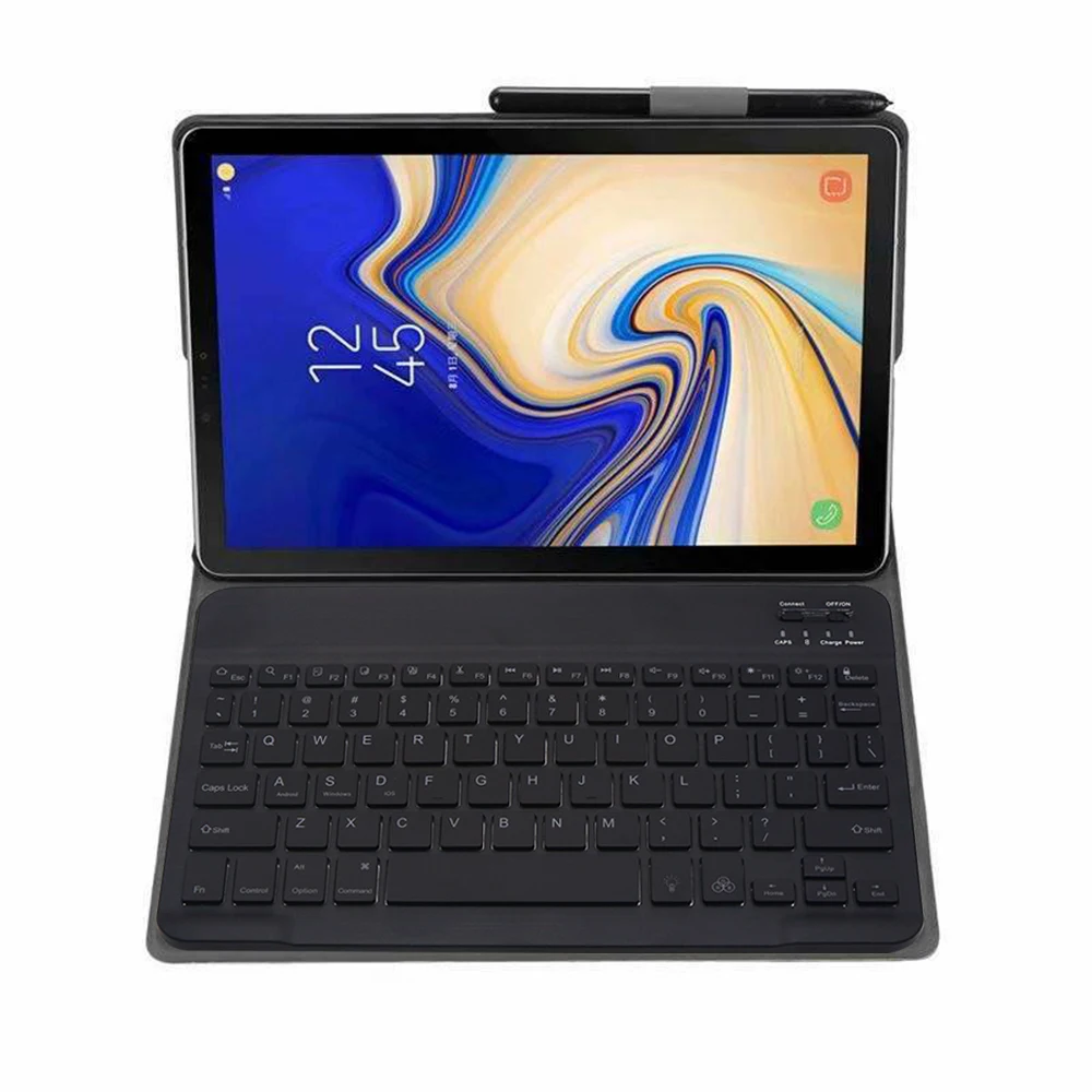 Клавиатура чехол для Samsung Galaxy Tab A 8,0 S-ручка SM-T290 SM-T295 планшет Беспроводной Bluetooth светодиодный клавиатура с подсветкой крышка+ подарок