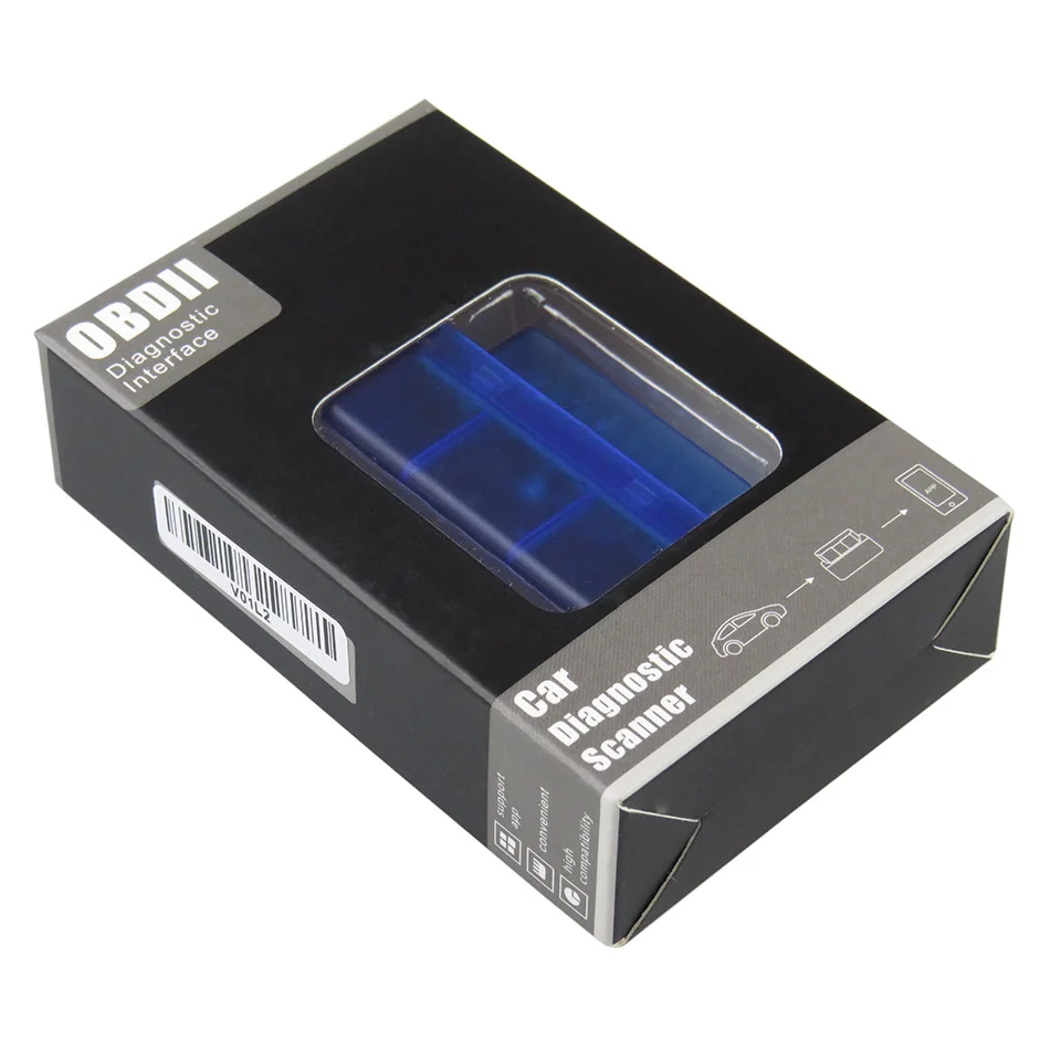 Новый ELM327 Bluetooth V1.5 OBD2 автомобильный диагностический инструмент ELM 327 OBD II сканер