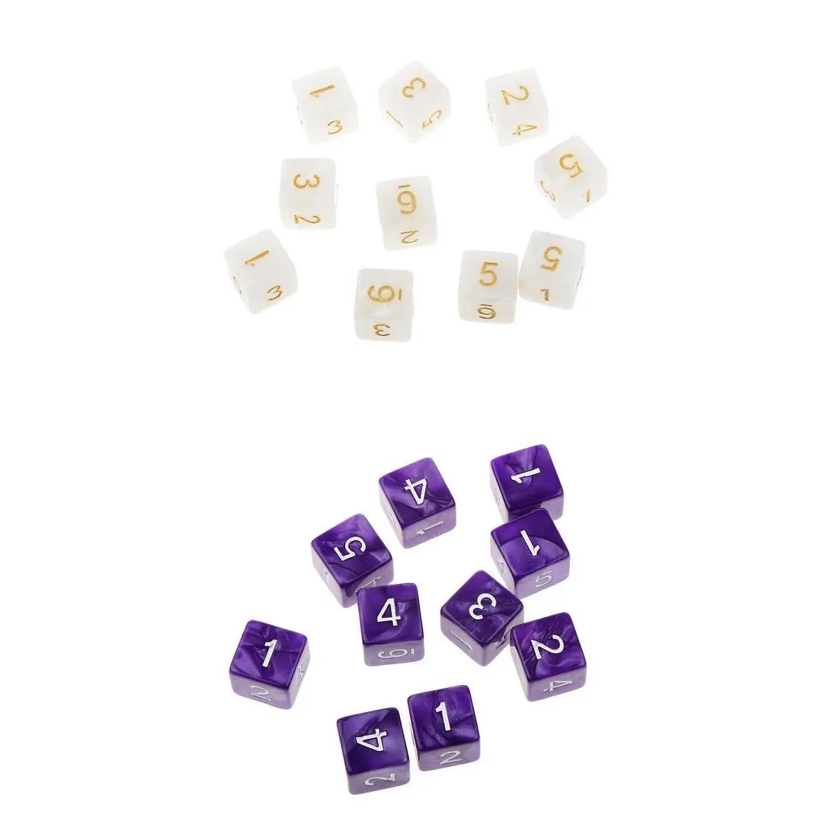 20Pcs 16mm Six Sided Dice D6 Square for Playing Dungeons D&D TRPG Game Toys