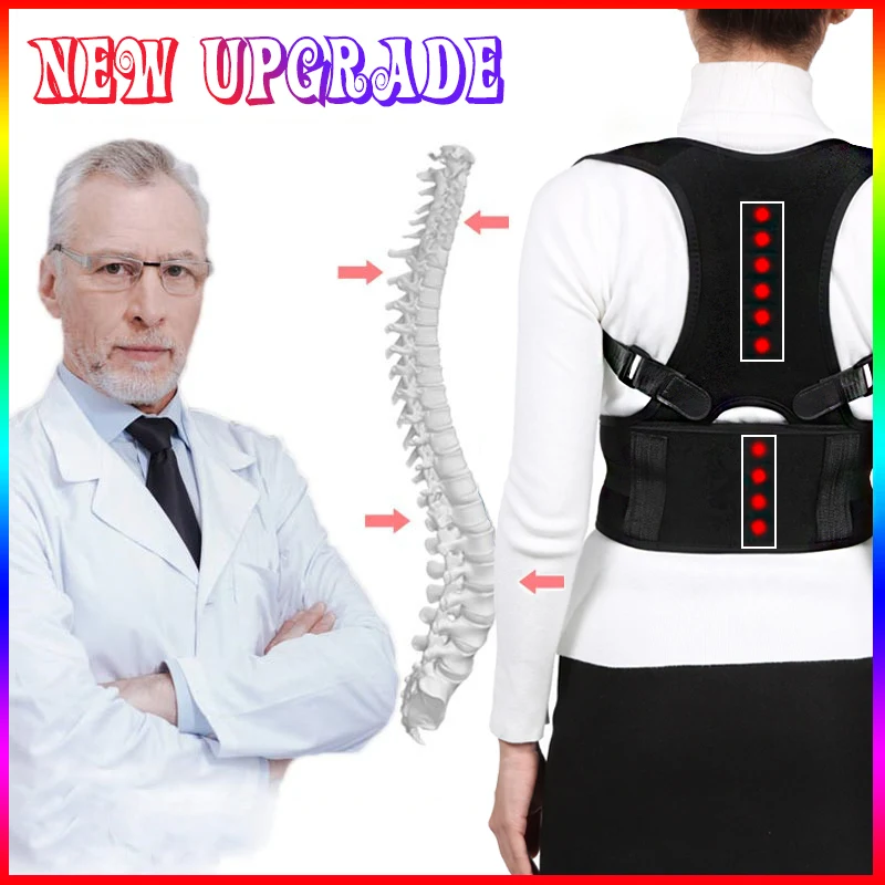 New-Male-Female-Brace-Support-Belt-Adjustable-Back-Posture-Corrector-Spine-Back-Shoulder-Lumbar-Posture-corset