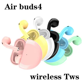 

5.0 TWS earbuds Binaural calls Airbuds 4 Wireless bluetooth earphones Touch Control Stereo Cordless Headset With Charging Box