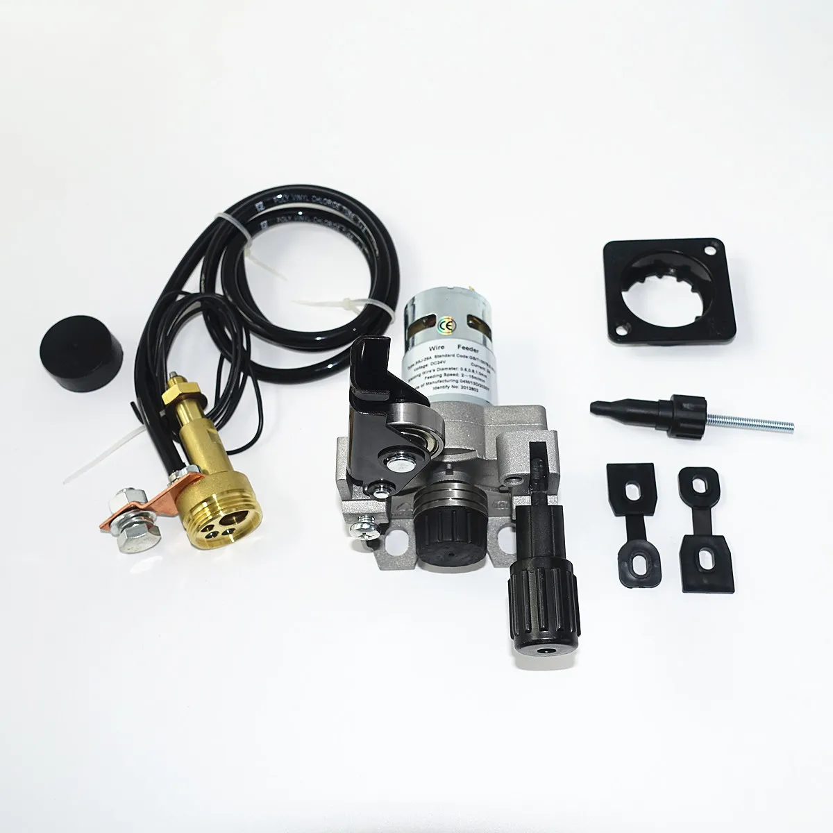 Conjunto de alimentación de alambre de SSJ-29A, alimentador de alambre, Motor MIG MAG, máquina de soldadura, soldador, conector europeo, MIG-0,8, DC24V, 1,0-160mm