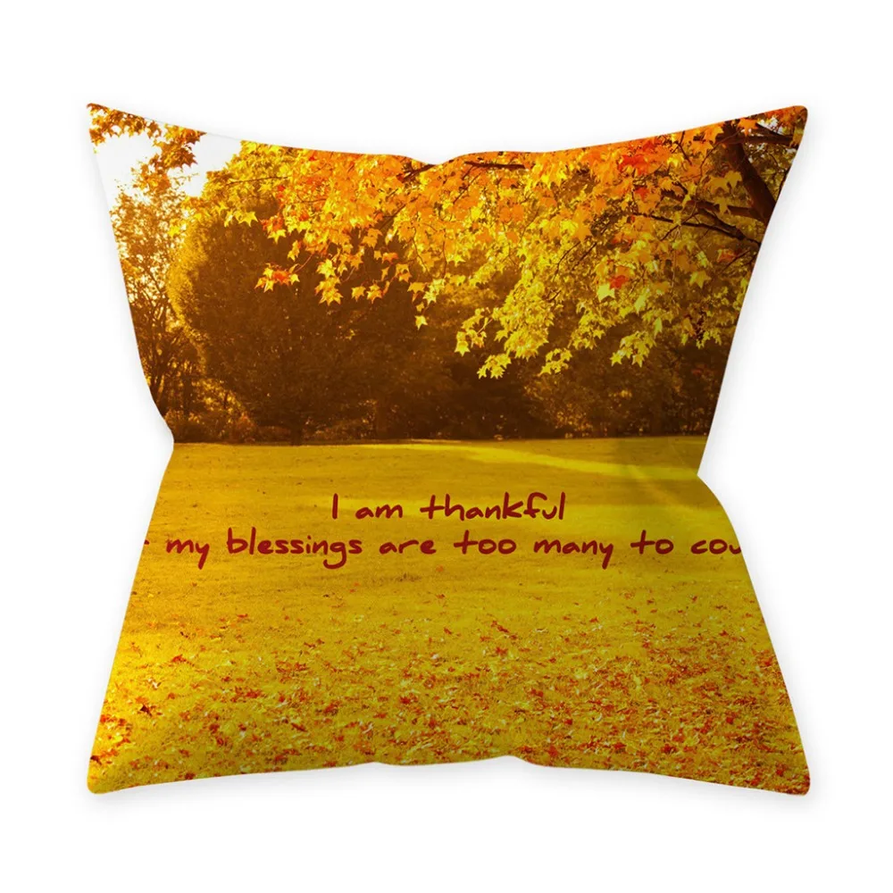 Наволочка с надписью thanksgiving Pumpkin thanksgiving наволочка 45*45 см