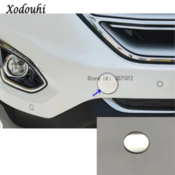 

For Ford EDGE 2015 2016 2017 car Stainless steel cover garnish detector trim front Launch Tow Lid Launch Tow Lid 1pcs