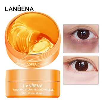 LANBENA 아이 마스크 콜라겐 아이 패치 스킨 케어 히알루론산 젤 보습 레티놀, 안티에이징, 다크 서클 아이 백 제거
