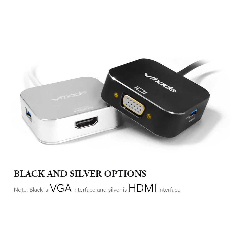 Оригинальный концентратор USB 3 0 типа C HDMI/VGA Мини конвертер адаптер для MacBook Pro/Google