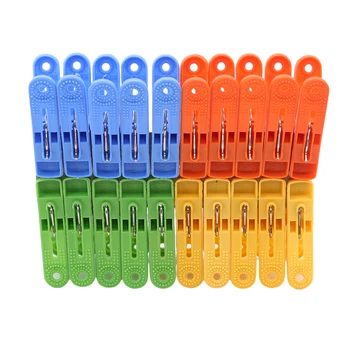 

20pcs / Pack Plastic Clothespins Laundry Hanging Pins Clips Household Clothespins Socks Underwears Drying Rack Holder 4colors