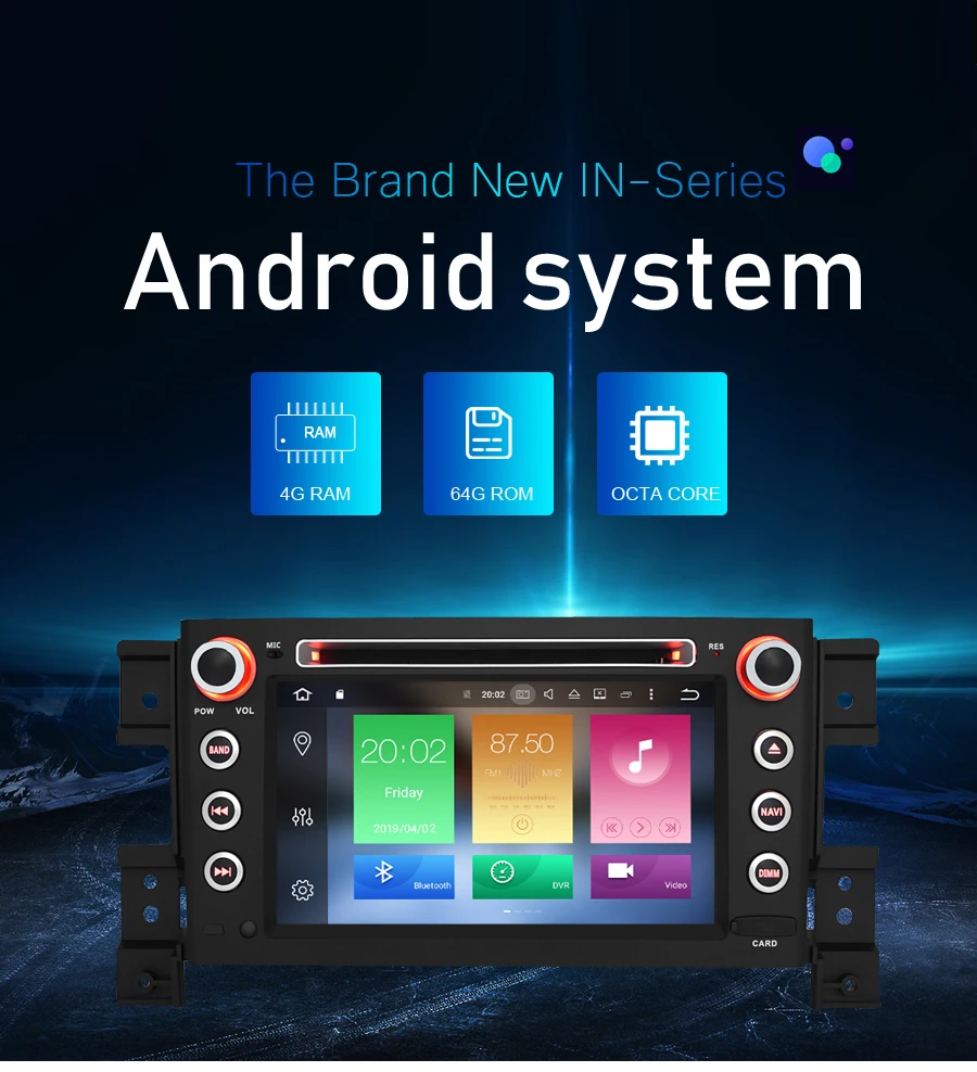 Discount Android 9.0 Car Radio DVD Navigation Player For Suzuki Grand Vitara 2006 2007 2008 2009 2010 Audio GPS Multimedia Video Stereo 0