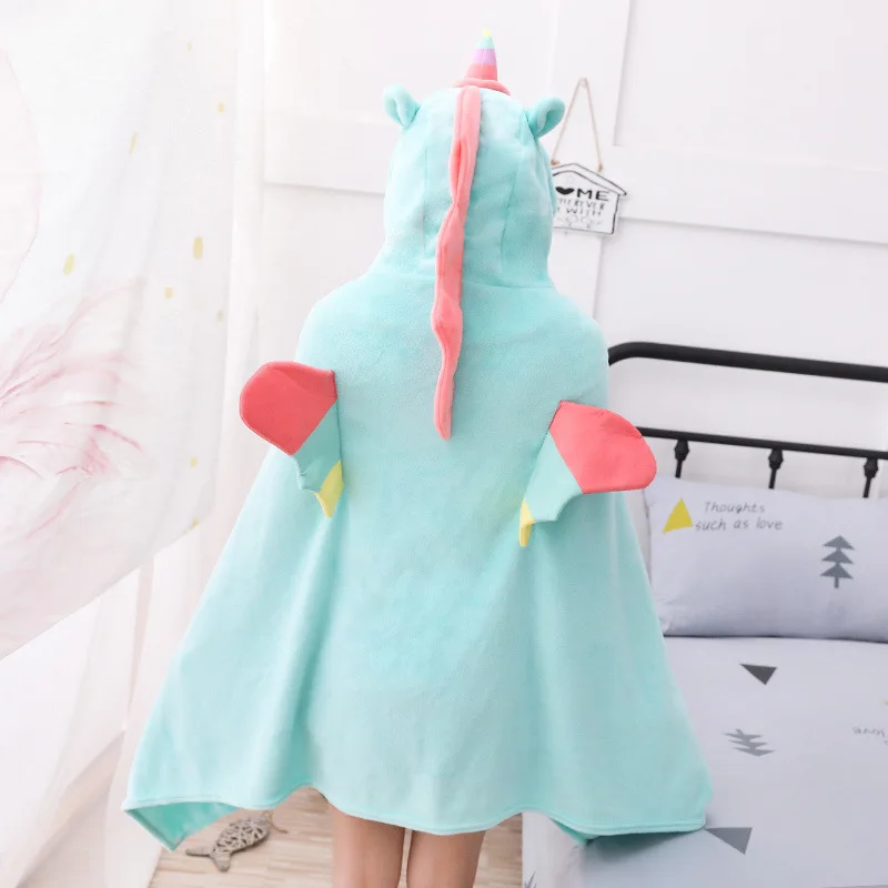 

Cute Unicorn Shawl Plush Anime Peripheral Cloak Office Nap Blanket Lazy Mantle Sofa Cover