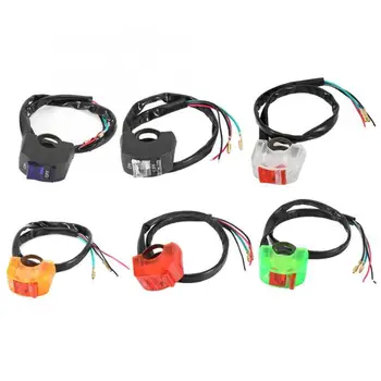 

Black Motorcycle On / Off Switches Push Button Switch Connector Handle Light Flashlight For Atv Bicycle