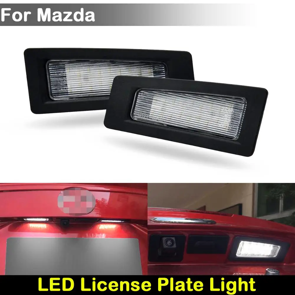 For Mazda 3 Gen3 Axela Cx3 Car Rear White Led License Plate Light