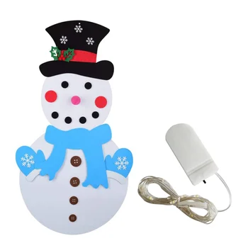 

1 Set Interesting Folding Creative Multipurpose Pinup Pictures Felt Snowmen Christmas Lights