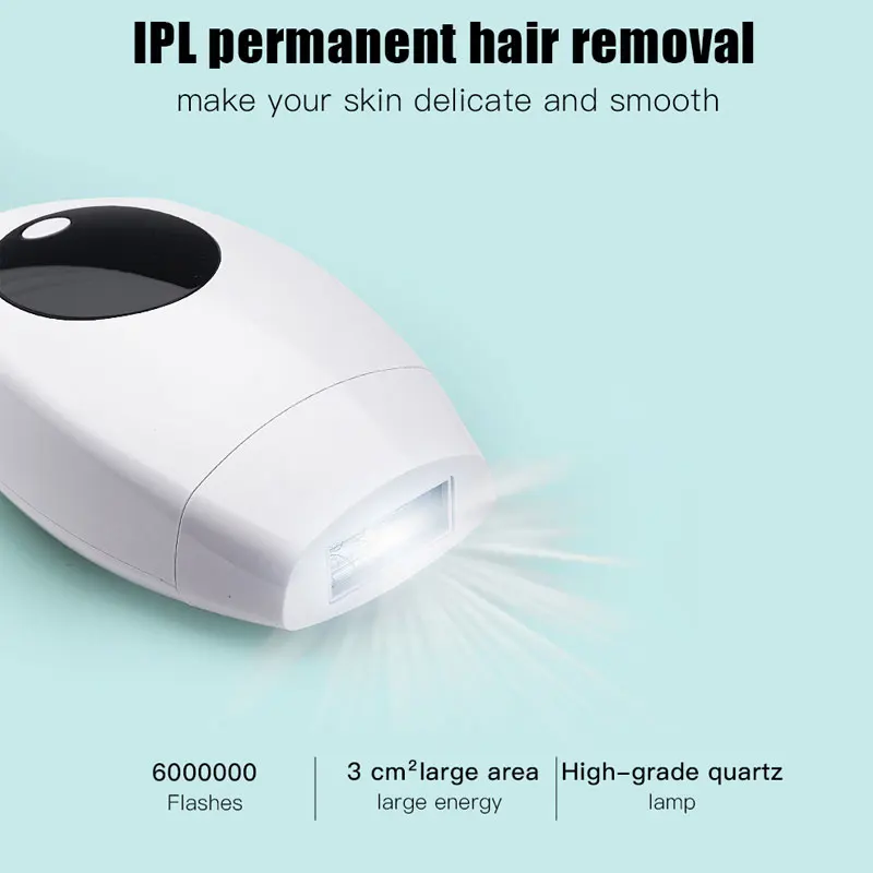 HSIPRO IPL эпилятор 600000 флэш перманентное лазерное удаление волос 8 энергетический уровень средство для безболезненного удаления волос и следов от акне выцветает 2 в 1