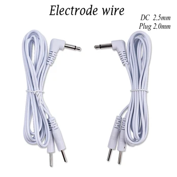 

1.2m 2-way Electrode Wires for Massager Electric Ems Trainer Tens Acupuncture Therapy Machine Muscle Stimulator 1.2m DC 2.5mm