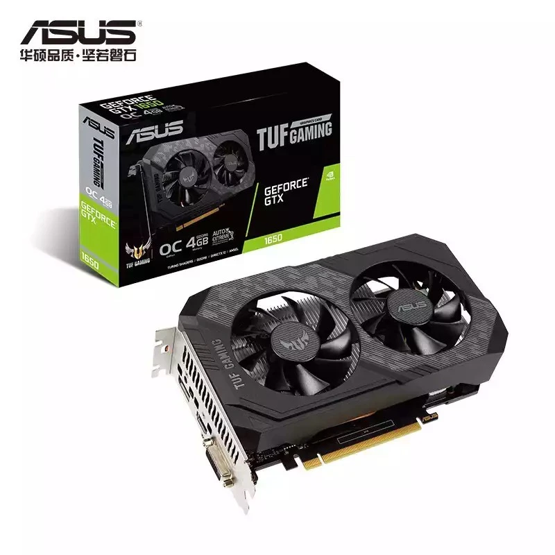 ASUS TUF-GTX 1650-O4GD6-GAMING Video Cards GPU Graphic Card NEW DUAL GTX 1650 4GB external graphics card for pc