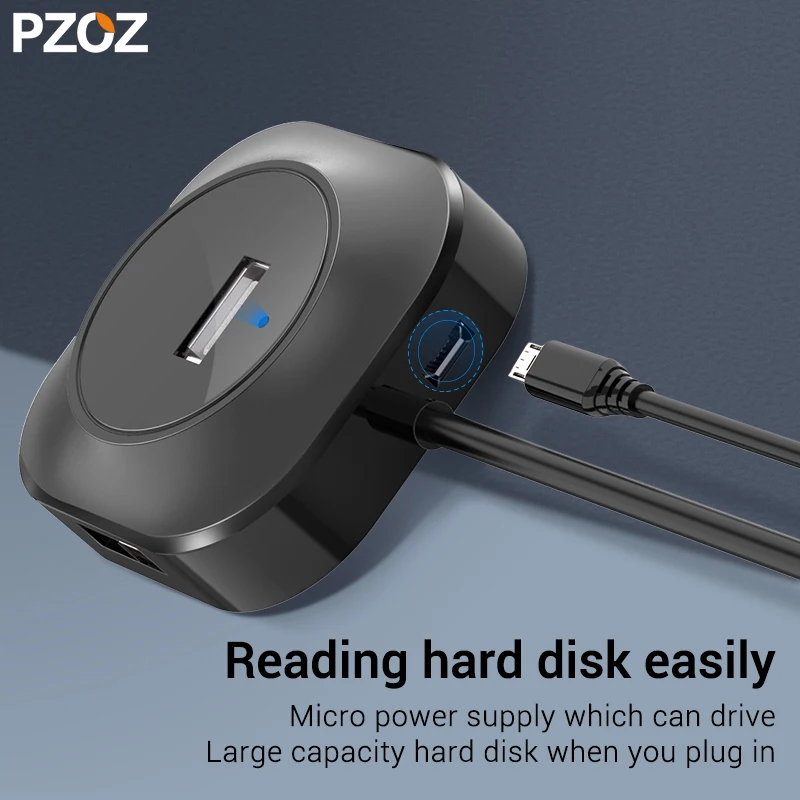 PZOZ usb-хаб USB 2,0 высокоскоростной 3/4 устройство для чтения карт SD TF все в одном Мульти USB Hab адаптер для ПК компьютера usb разветвитель аксессуары